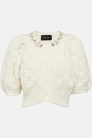 Simone Rocha Cardigan in misto alpaca e lana