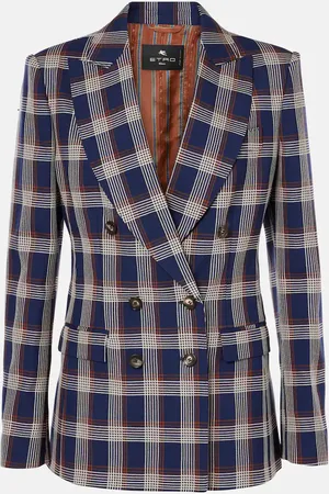 Etro Blazer in lana a quadri