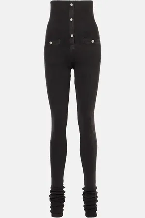 The Attico Leggings in misto cotone a vita alta