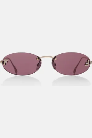 Fendi Occhiali da sole ovali First Crystal
