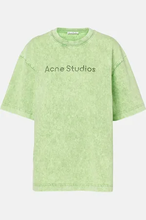 Acne Studios T-shirt Exford Face in jersey di cotone