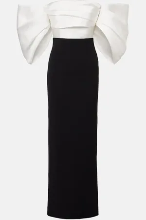 Solace Abito lungo Arla in twill e crêpe