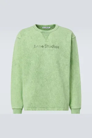Acne Studios Felpa in jersey di cotone con logo
