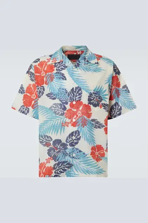 Prada Camicia bowling in cotone con stampa