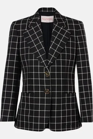 VALENTINO Blazer in lana a quadri