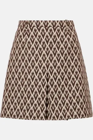 VALENTINO Minigonna in jacquard di lana Toute La V