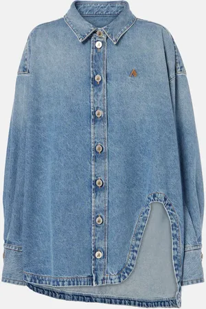 The Attico Camicia di jeans asimmetrica Diana