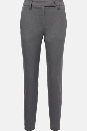 Brunello Cucinelli Pantaloni slim in misto cotone