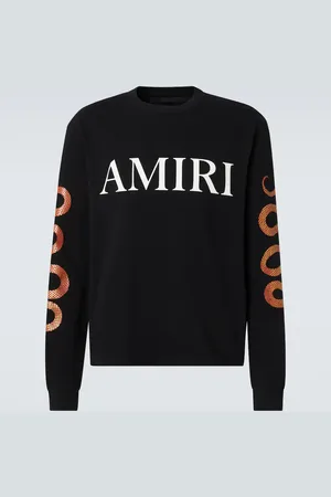 AMIRI Felpa in jersey di cotone con logo