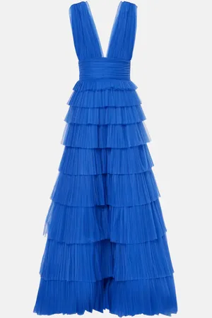 Costarellos Abito Zeferra lungo in tulle