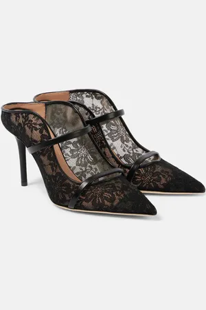 MALONE SOULIERS Mules Maureen 85 in pizzo con pelle