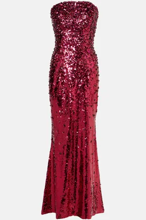 Carolina Herrera Abito lungo con paillettes