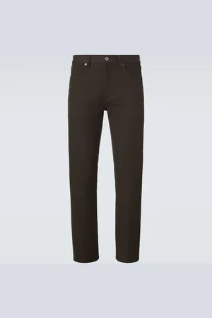 Ermenegildo Zegna Pantaloni regular Roccia in cotone e cashmere