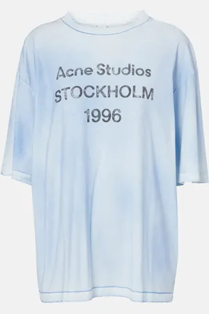 Acne Studios T-shirt in jersey di cotone e canapa
