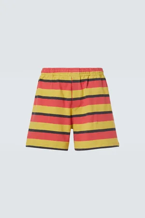 BODE Shorts Rec in jersey di cotone a righe