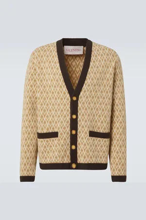 VALENTINO Cardigan Toute La V in lana vergine