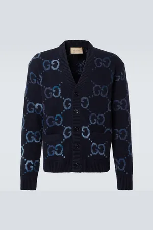 Gucci Cardigan in misto lana GG
