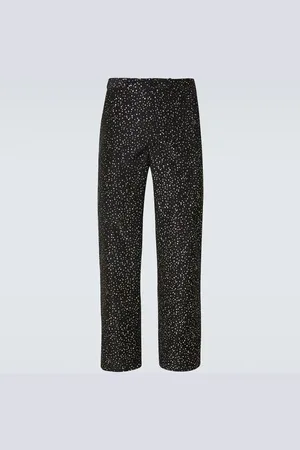 BODE Pantaloni regular in faille con glitter