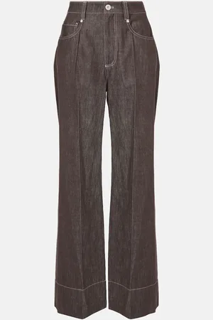 Brunello Cucinelli Jeans a gamba larga e vita media