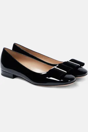 Tom Ford Ballerine Audrey in vernice con fiocco