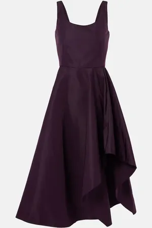 Alexander McQueen Abito midi asimmetrico