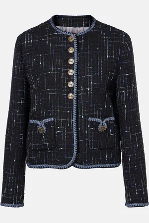 Etro Giacca in tweed di misto cotone e lino