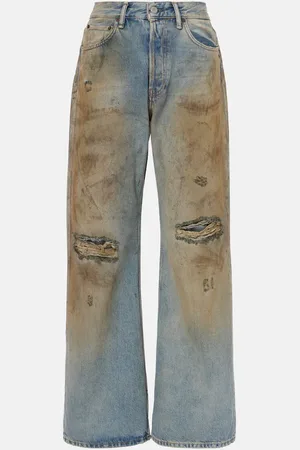 Acne Studios Jeans a gamba larga Penicillin a vita media
