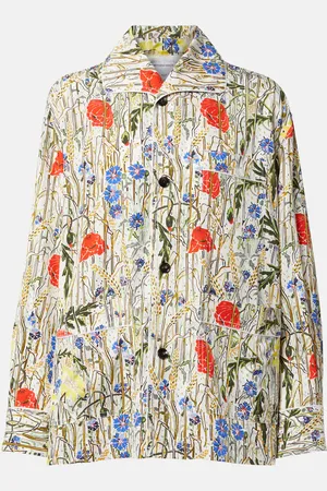 Bottega Veneta Camicia pigiama con stampa floreale