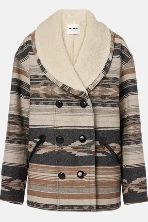 Marant Etoile Caban Dorcas con shearling sintetico