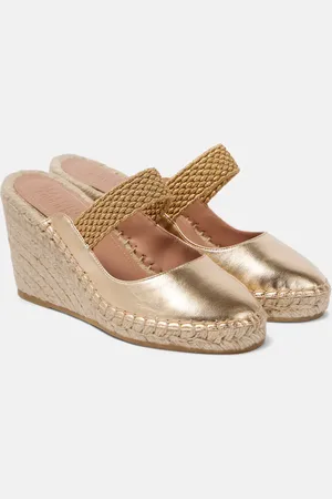 MALONE SOULIERS Espadrillas Siena 70 in pelle con zeppa