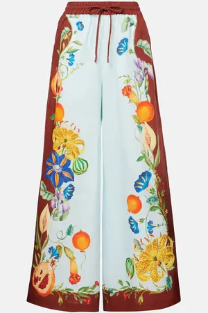 ALÉMAIS Alémais Pantaloni a gamba larga Dahlia in lino
