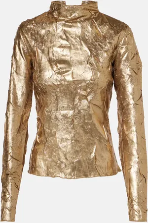 Ganni Top metallizzato