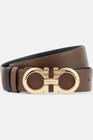Salvatore Ferragamo Cintura reversibile Gancini in pelle