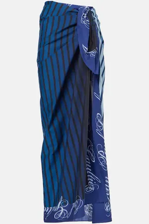 Jean Paul Gaultier Pareo in cotone a righe