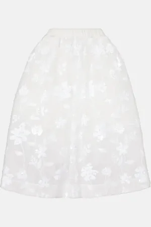 Simone Rocha Gonna midi in tulle con paillettes