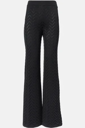 Missoni Pantaloni a gamba larga in misto cotone