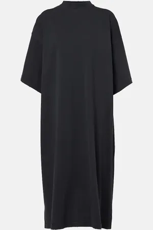 Balenciaga Abito midi in jersey di cotone
