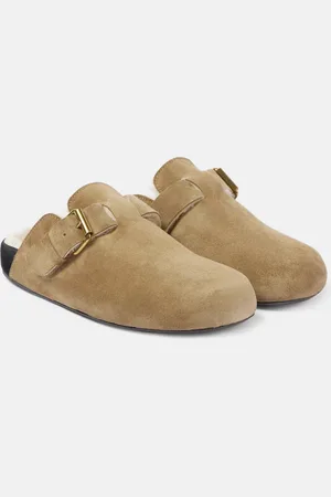 Isabel Marant Slippers Mirvin in suede con shearling