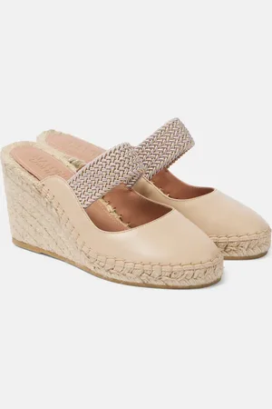 MALONE SOULIERS Espadrillas Siena 70 in pelle con zeppa