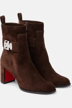 Christian Louboutin Stivaletti Booty Lock 70 in suede