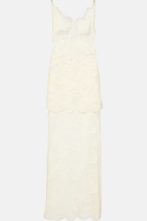 Paco rabanne Abito lungo in pizzo
