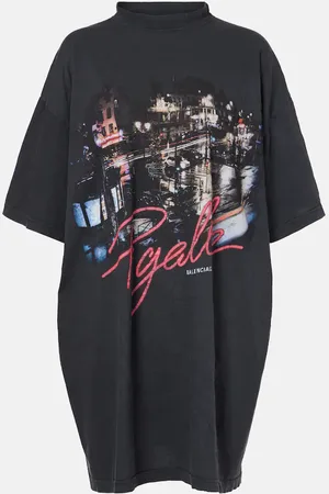 Balenciaga T-shirt oversize Pigalle con stampa
