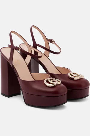 Gucci Pumps Double G in pelle con plateau