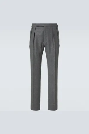 Ralph Lauren Pantaloni regular in flanella di lana