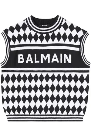 Balmain Pullover senza maniche in cotone