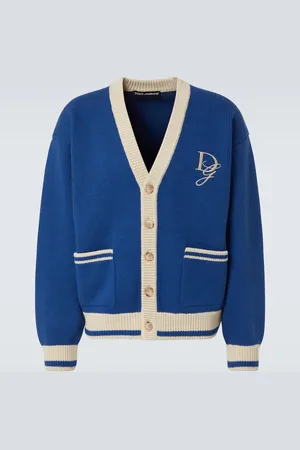 Dolce & Gabbana Cardigan in lana vergine con ricamo