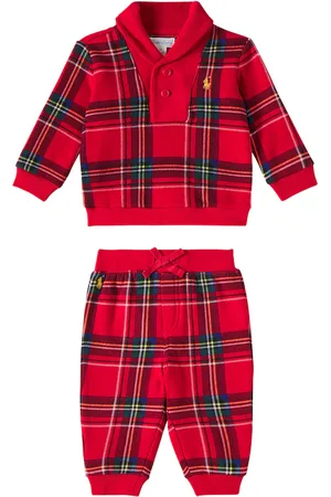 Ralph Lauren Baby - Felpa e pantaloni sportivi in misto cotone