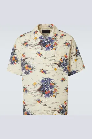 Prada Camicia bowling in cotone con stampa