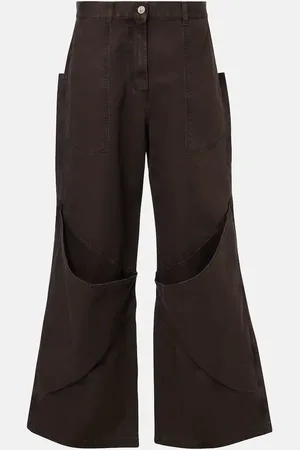 The Attico Jeans a gamba larga e vita alta
