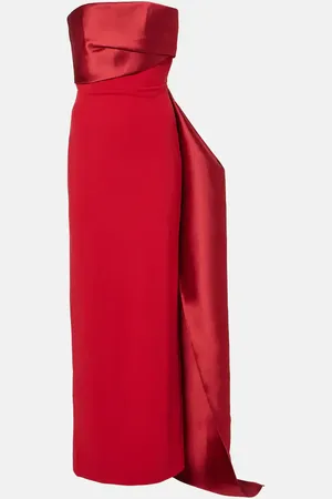Solace Abito lungo Kinsley in crêpe e twill